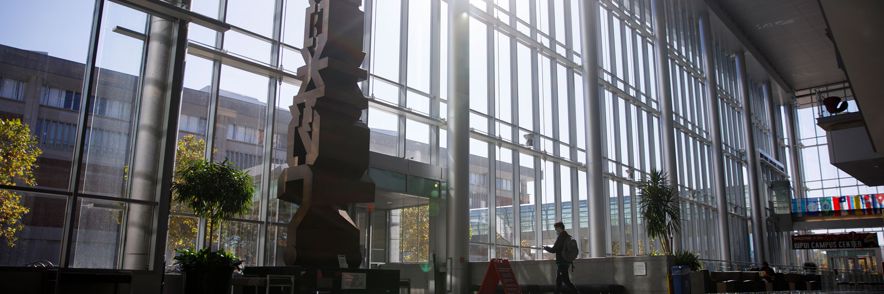 front windows of campus center