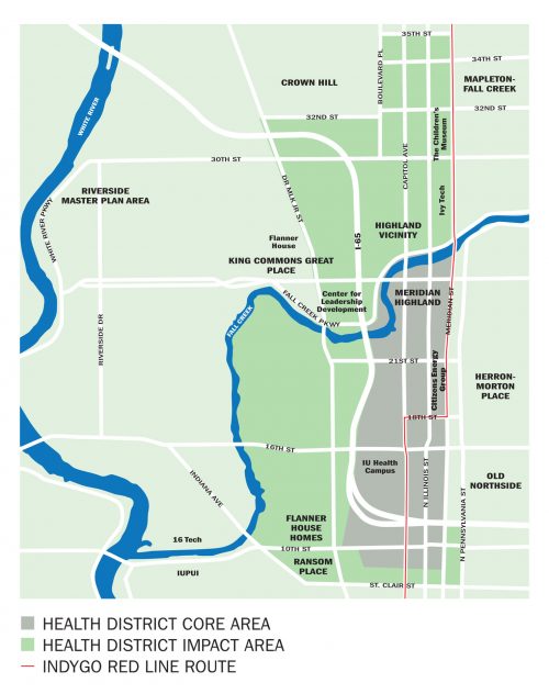 Indy Health District map